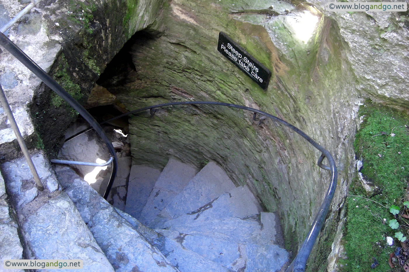 Berry Pomeroy Castle - Steps into St Margaret's Tower